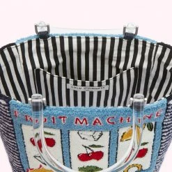 Lulu Guinness DENIM JACKPOT BIBI TOTE