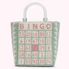 Lulu Guinness PISTACHIO BINGO BIBI TOTE BAGS