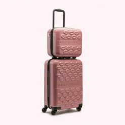 Lulu Guinness Pink, Forever ANTIQUE ROSE LULU LIPS CABIN SPINNER CASE