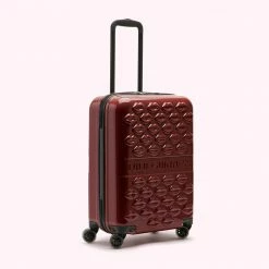 Lulu Guinness Statement Red ROSEWOOD LULU LIPS CABIN SPINNER CASE
