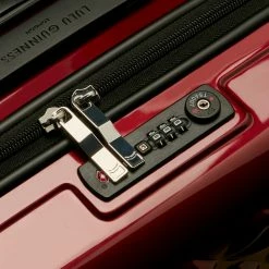 Lulu Guinness Statement Red ROSEWOOD LULU LIPS CABIN SPINNER CASE