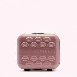 Lulu Guinness Pink, Forever ANTIQUE ROSE LULU LIPS VANITY CASE