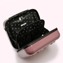 Lulu Guinness Pink, Forever ANTIQUE ROSE LULU LIPS VANITY CASE