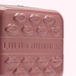 Lulu Guinness Pink, Forever ANTIQUE ROSE LULU LIPS VANITY CASE
