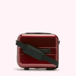 Lulu Guinness ROSEWOOD LULU LIPS VANITY CASE