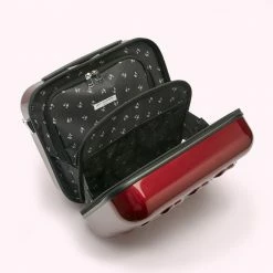 Lulu Guinness ROSEWOOD LULU LIPS VANITY CASE