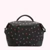 Lulu Guinness Timeless Black BLACK LG LOGO AND LIPS PRINT FENELLA 1 Lulu Guinness Timeless Black BLACK LG LOGO AND LIPS PRINT FENELLA