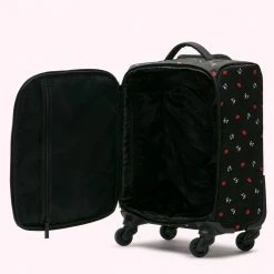 Lulu Guinness Timeless Black BLACK LG LOGO AND LIPS PRINT FELICITY 11 Lulu Guinness Timeless Black BLACK LG LOGO AND LIPS PRINT FELICITY