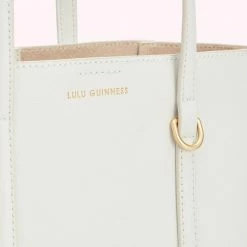Lulu Guinness OYSTER LEATHER I LOVE LULU GARBO TOTE BAG