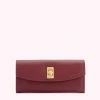 Lulu Guinness Statement Red ROSEWOOD LIP TURNLOCK LUCIA WALLET 2 Lulu Guinness Statement Red ROSEWOOD LIP TURNLOCK LUCIA WALLET
