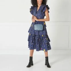 Lulu Guinness SEAL LEATHER COLE CROSSBODY BAG Crossbody Bags