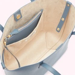 Lulu Guinness SEAL LEATHER SMALL IVY TOTE BAG BAGS