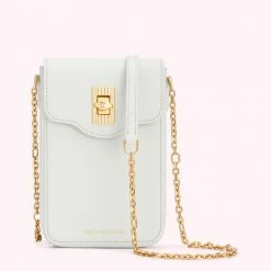 Lulu Guinness BAGS OYSTER LEATHER RITA CROSSBODY MINI BAG