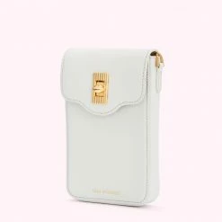 Lulu Guinness BAGS OYSTER LEATHER RITA CROSSBODY MINI BAG