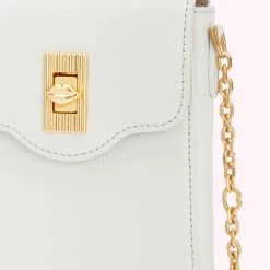 Lulu Guinness BAGS OYSTER LEATHER RITA CROSSBODY MINI BAG