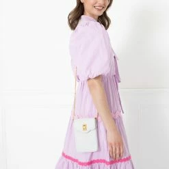 Lulu Guinness BAGS OYSTER LEATHER RITA CROSSBODY MINI BAG