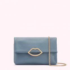 Lulu Guinness SEAL LEATHER ISSY CLUTCH