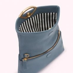 Lulu Guinness SEAL LEATHER ISSY CLUTCH