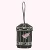Lulu Guinness BLACK BIRDCAGE COLLECTIBLES CLUTCH BAG BAGS