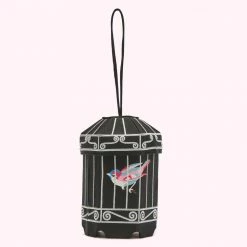 Lulu Guinness BLACK BIRDCAGE COLLECTIBLES CLUTCH BAG BAGS