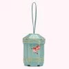 Lulu Guinness BLUE BIRDCAGE COLLECTIBLES CLUTCH BAG BAGS