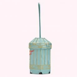 Lulu Guinness BLUE BIRDCAGE COLLECTIBLES CLUTCH BAG BAGS