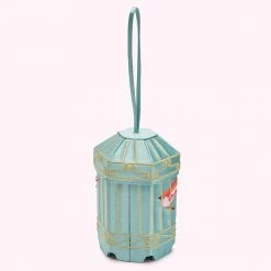 Lulu Guinness BLUE BIRDCAGE COLLECTIBLES CLUTCH BAG BAGS