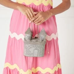 Lulu Guinness BAGS SILVER CASTLE COLLECTIBLES CLUTCH BAG 17 Lulu Guinness BAGS SILVER CASTLE COLLECTIBLES CLUTCH BAG