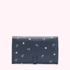 Lulu Guinness NAVY CHERRY BLOSSOM JUNIPER
