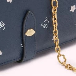 Lulu Guinness NAVY CHERRY BLOSSOM JUNIPER 14 Lulu Guinness NAVY CHERRY BLOSSOM JUNIPER