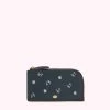 Lulu Guinness NAVY CHERRY BLOSSOM LEAH WALLET ACCESSORIES
