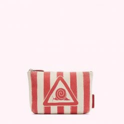 Lulu Guinness LULU RED MEDIUM SLOW DOWN POUCH Slow Down Collection
