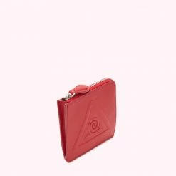 Lulu Guinness LULU RED SLOW DOWN SQ COIN PURSE Slow Down Collection