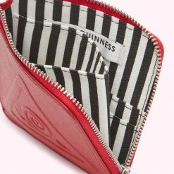 Lulu Guinness LULU RED SLOW DOWN SQ COIN PURSE Slow Down Collection