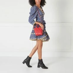 Lulu Guinness LULU RED SLOW DOWN MINI BIBI