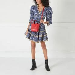 Lulu Guinness LULU RED SLOW DOWN MINI BIBI