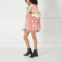 Lulu Guinness BAGS LULU RED SLOW DOWN JEAN TOTE 14 Lulu Guinness BAGS LULU RED SLOW DOWN JEAN TOTE