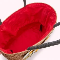 Lulu Guinness BAGS NATURAL STRAW DAISY SUZY TOTE BAG