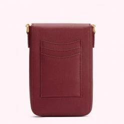 Lulu Guinness ROSEWOOD LEATHER RITA CROSSBODY MINI BAG BAGS
