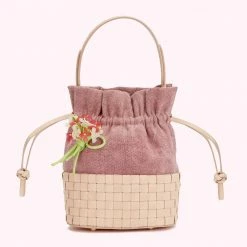 Lulu Guinness BLOSSOM FLOWER CANVAS ELOISE BASKET BAG
