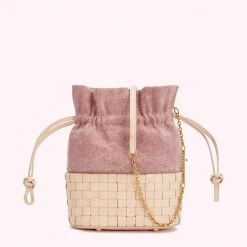 Lulu Guinness BLOSSOM FLOWER CANVAS ELOISE BASKET BAG