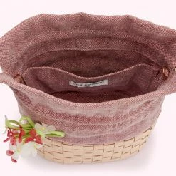 Lulu Guinness BLOSSOM FLOWER CANVAS ELOISE BASKET BAG 15 Lulu Guinness BLOSSOM FLOWER CANVAS ELOISE BASKET BAG