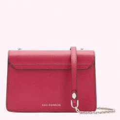 Lulu Guinness RASPBERRY LEATHER POLLY CROSSBODY BAG BAGS 9 Lulu Guinness RASPBERRY LEATHER POLLY CROSSBODY BAG BAGS