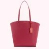 Lulu Guinness RASPBERRY MEDIUM AGNES TOTE BAG 2 Lulu Guinness RASPBERRY MEDIUM AGNES TOTE BAG