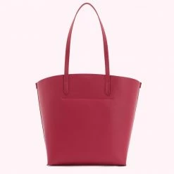 Lulu Guinness RASPBERRY MEDIUM AGNES TOTE BAG