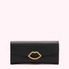 Lulu Guinness Black Trisha Wallet Timeless Black