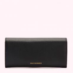 Lulu Guinness Black Trisha Wallet Timeless Black