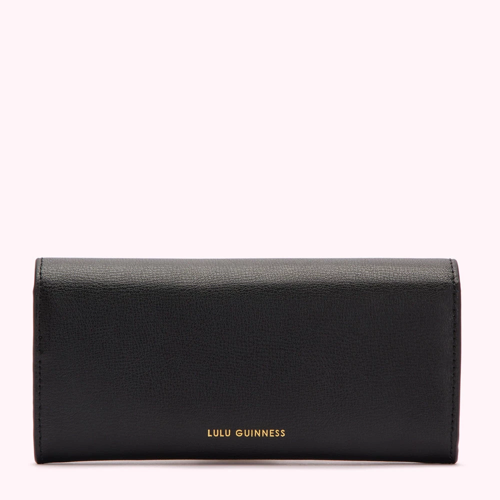 Lulu Guinness Black Trisha Wallet Timeless Black 4 Lulu Guinness Black Trisha Wallet Timeless Black