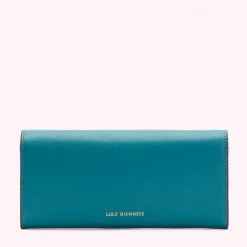 Lulu Guinness Emerald Lip Turnlock Lucia Wallet ACCESSORIES