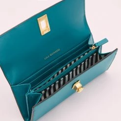 Lulu Guinness Emerald Lip Turnlock Lucia Wallet ACCESSORIES